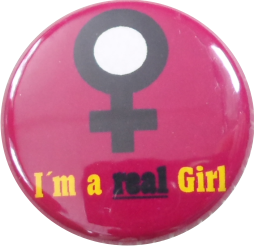I am a real girl Button